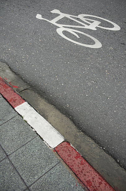istock Roadside bike lane 182443748