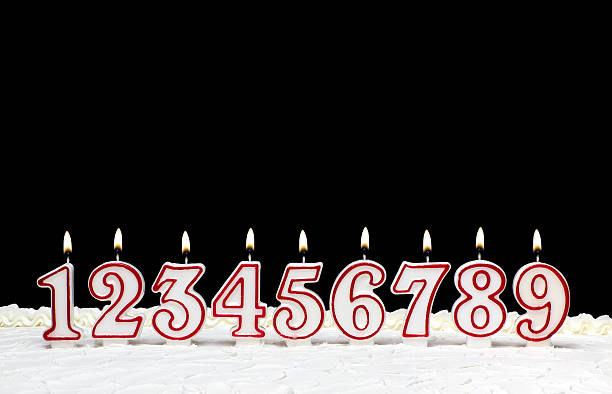 Birthday Candles stock photo