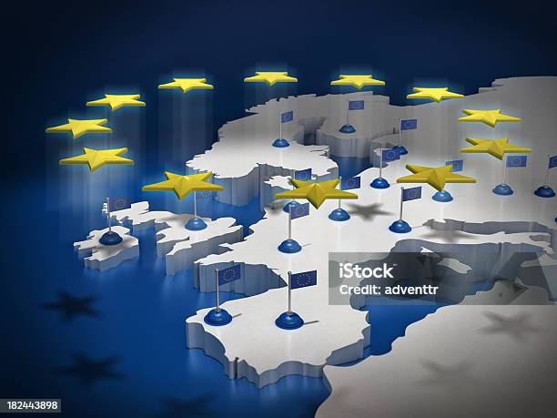 European Union Concept Stock Photo - Download Image Now - European Union, Europe, Map