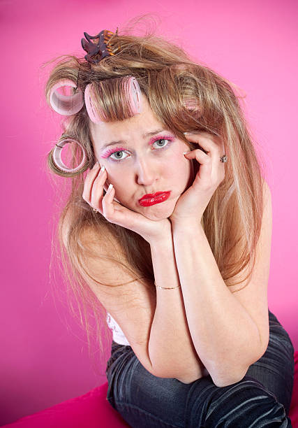 istock Young woman sulking 182443920