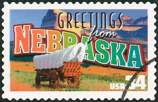 Postage Stamp - Greetings from Nebraska