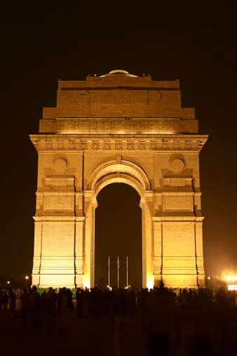 The India Gate is the national monument of India. It is one of the largest war memorials in India. Situated in the heart of New Delhi, India Gate was designed by Sir Edwin Lutyens. Originally known as All India War Memorial, it is a prominent landmark in Delhi and commemorates the 90,000 soldiers of the erstwhile British Indian Army who lost their lives fighting for the Indian Empire, or more correctly British Empire in India British Raj in World War I and the Afghan Wars. Originally, a Statue of King George V had stood under the now-vacant canopy in front of the India Gate, and was removed to Coronation Park with other statues. Following India's independence, India Gate became the site of the Indian Army's Tomb of the Unknown Soldier, known as the Amar Jawan Jyoti.http://bem.2be.pl/IS/rajasthan_380.jpg