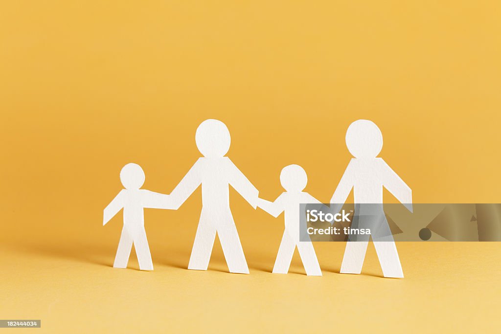 Concepto de familia de cuatro - Foto de stock de Familia libre de derechos