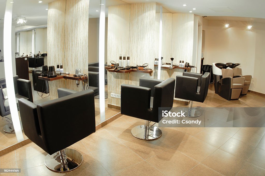 Beauty salon Beauty hair salon interior. Hair Salon Stock Photo