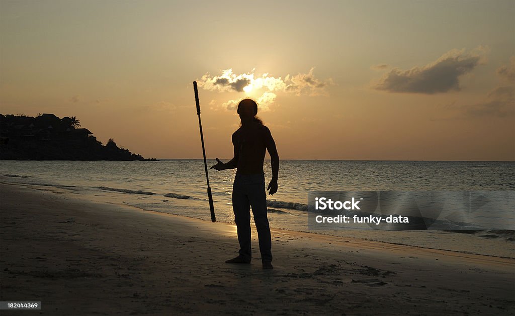 Juggler im Sonnenuntergang - Lizenzfrei Menschen Stock-Foto