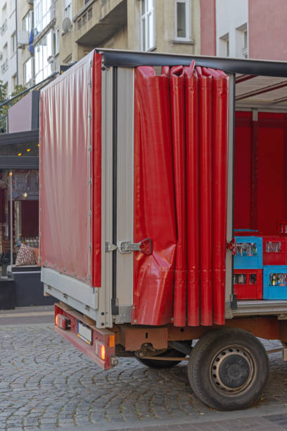 istock Delivery Truck Curtain 1824455798