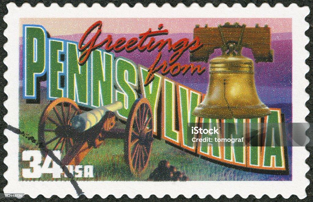 郵便切手 - 自由の鐘のロイヤリティフリーストックフォト
