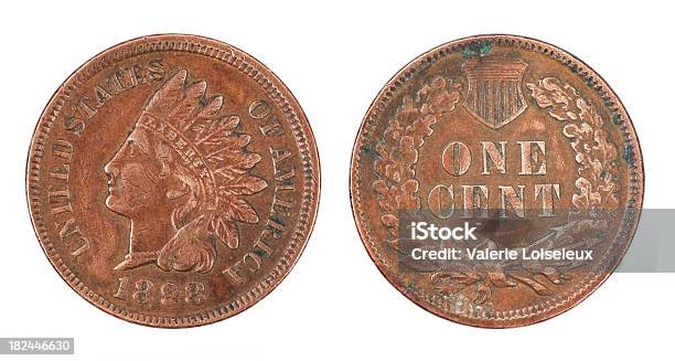Indian Head Penny Cent Stock Photo - Download Image Now - Indigenous Peoples of the Americas, US Coin, US Penny