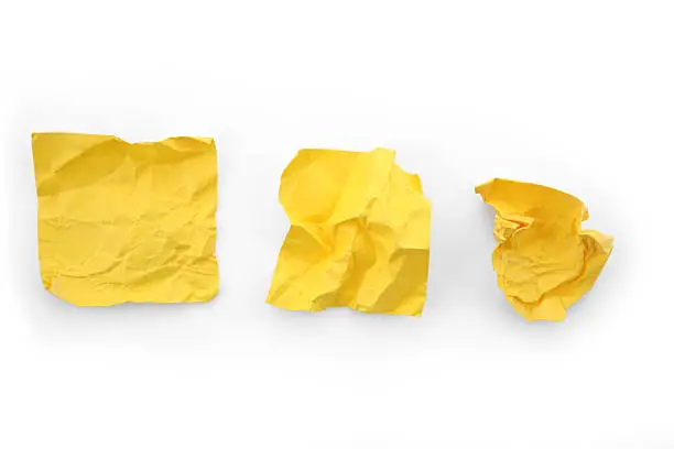 Photo of Crumpled Adhesive Notes