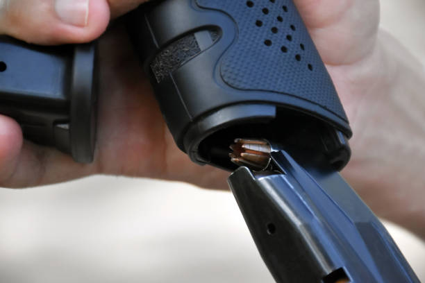istock Pistol gun and bullet 1824522647