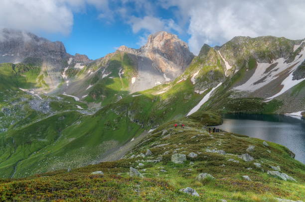 istock Lake against the backdrop of a mountain range. 1824531388