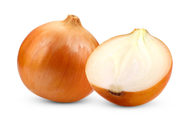 istock Onion bulbs isolated on white background 1824546378