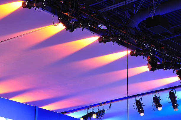 istock Spotlights on a stage at a concert 182454858