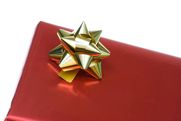 red gift stock photo