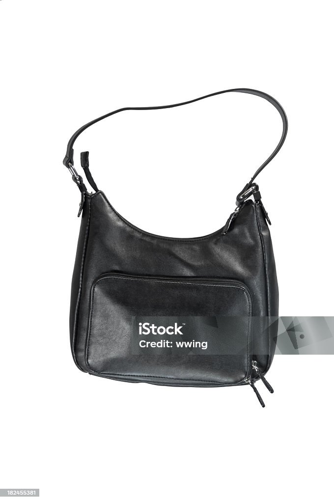 Bolso negro sobre blanco - Foto de stock de Accesorio personal libre de derechos