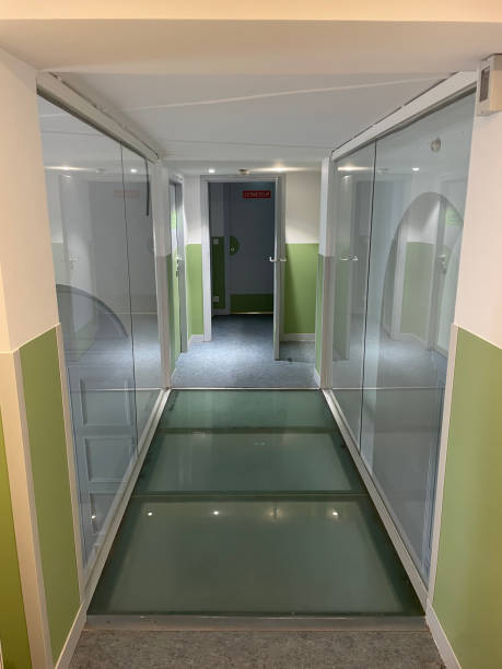 istock Glass bridge inside a hospital 1824553969