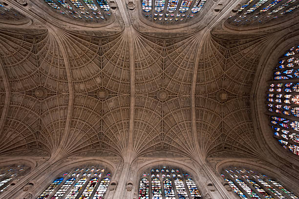 capela do king's college fã vault - fan vaulting imagens e fotografias de stock