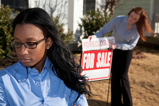 istock Home Owner Upset over house listing as foreclosure 182455939