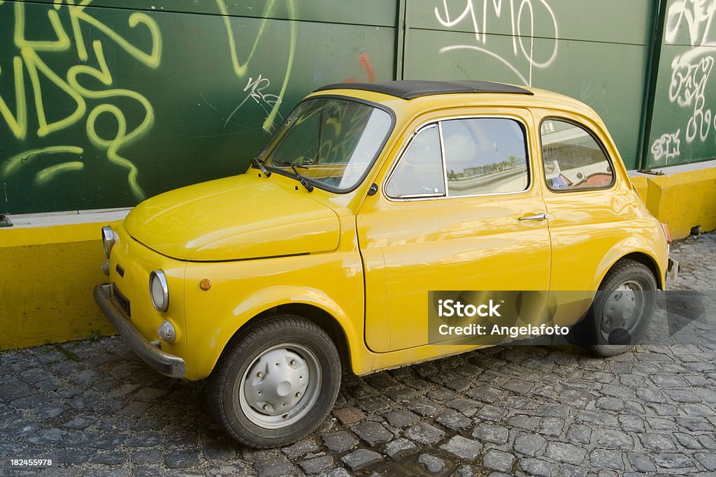 Vintage Italian Car Vintage yellow italian car.Other similar images: Beauty Stock Photo