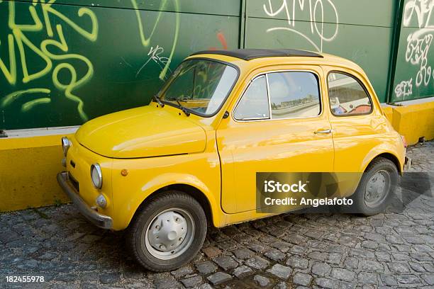 Vintage Italian Car Stock Photo - Download Image Now - Beauty, Car, City Street