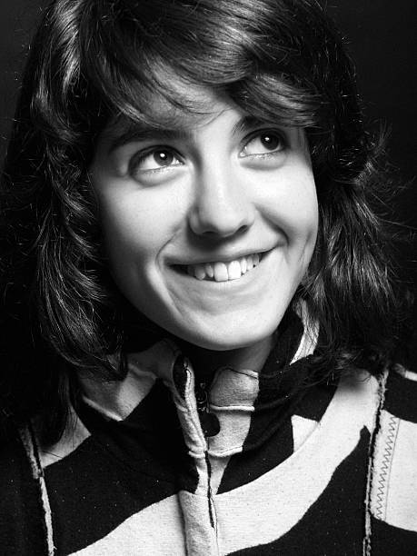 istock Black and white smiling girl 182456406