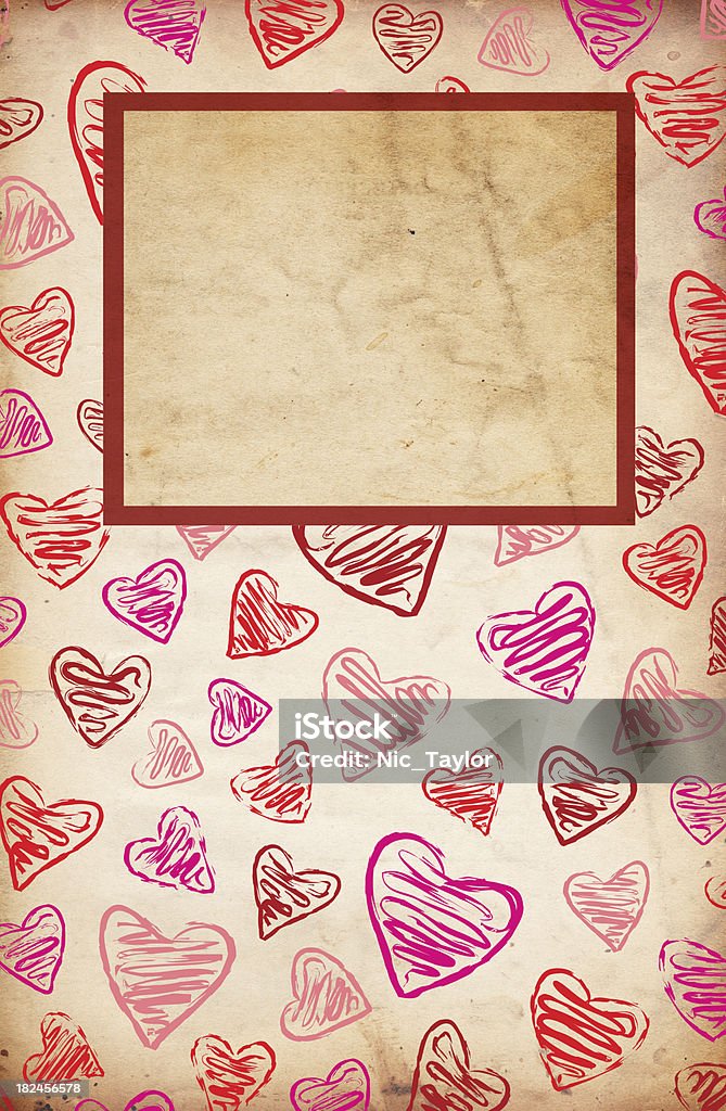 Valentine Papier Grunge-XXXL - Lizenzfrei Alt Stock-Foto