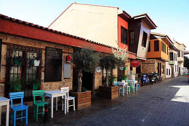 istock Restaurant in Turkish Mediterranean Town Kaleici 182456628