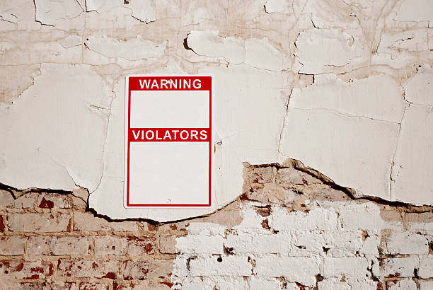 Warning Sign stock photo