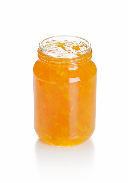 Jar of orange jam
