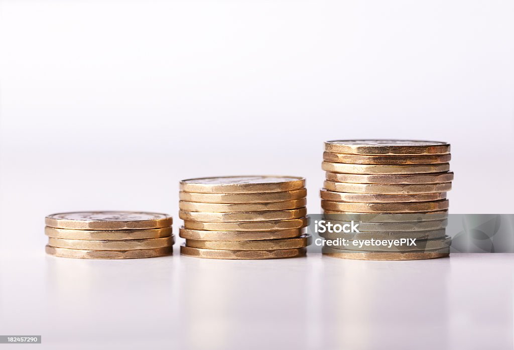 Loonie inflacji z pieniędzy, złote Monety (Serie - Zbiór zdjęć royalty-free (Moneta jednodolarowa)
