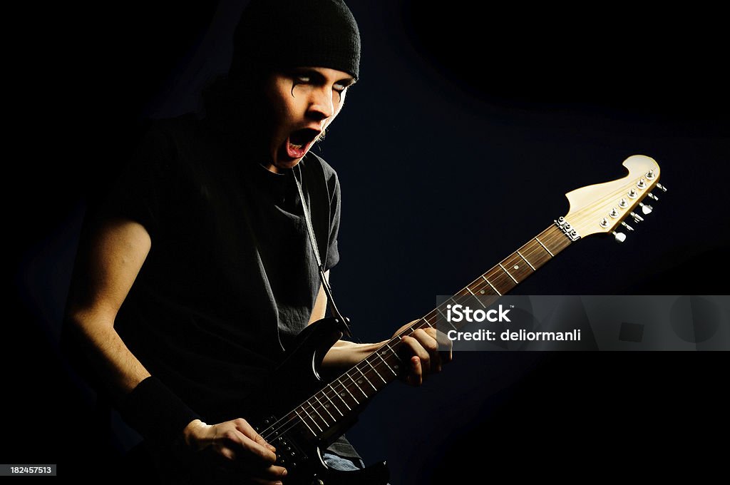 Jogador de guitarra - Foto de stock de Adolescente royalty-free