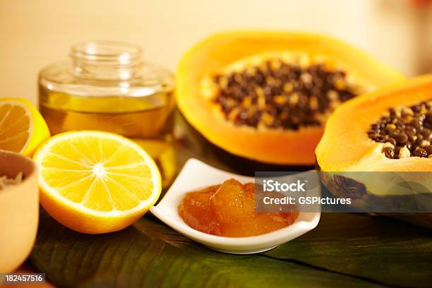 스파 정물 사진 유기 스킨케어 파파야에 대한 스톡 사진 및 기타 이미지 - 파파야, 꿀, 한방약
