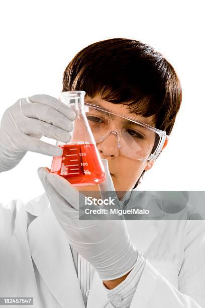 Student Taking Science Class Stock Photo - Download Image Now - Analyzing, Boys, Chemistry