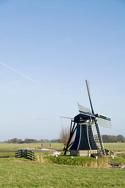 istock Small Frisian Windmill 182457900