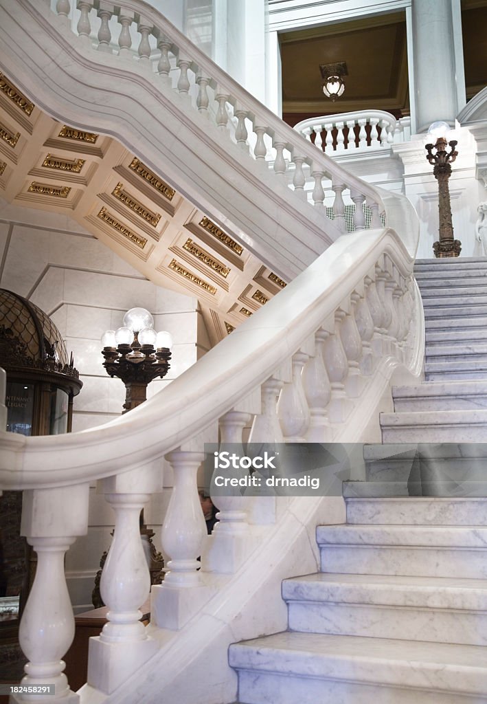 Treppe auf der Pennsylvania Capitol - Lizenzfrei Architektonisches Detail Stock-Foto