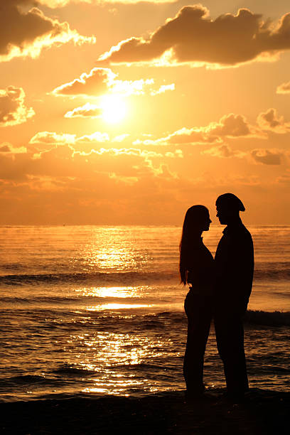 Love And Sunset Stock Photo - Download Image Now - 20-29 Years