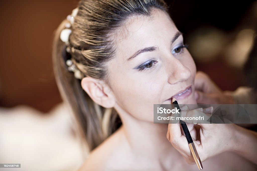 Mujer maquillaje - Foto de stock de Adulto libre de derechos