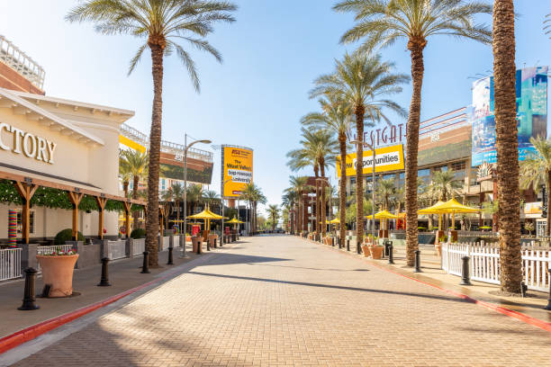 Westgate in Glendale, AZ. Glendale, AZ, USA - October 28, 2023: Westgate is an entertainment district with restaurants, shopping, and entertainment with a location next to the Desert Diamond Arena. major us cities stock pictures, royalty-free photos & images