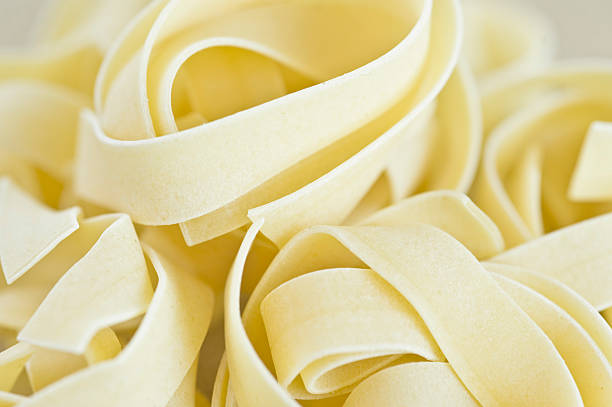 Fettucini pasta stock photo