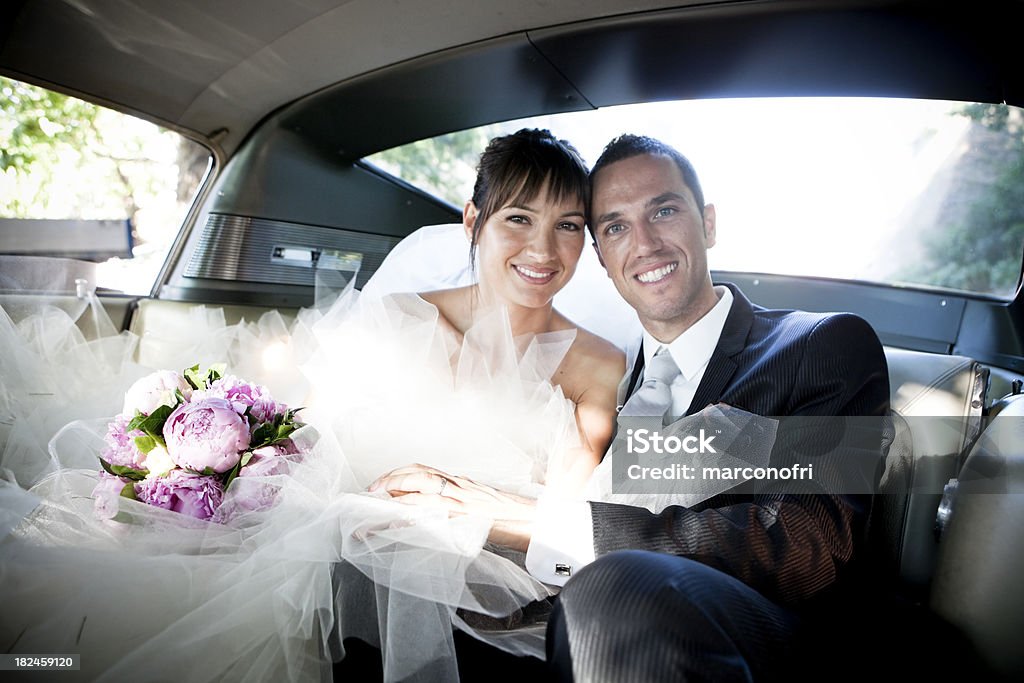 Mariage dans la voiture - Photo de Voiture libre de droits