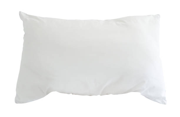 istock White pillow in hotel or resort room isolated on white background with clipping path 1824591978