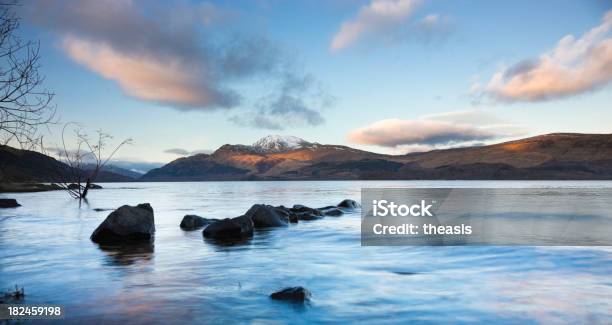 Evening Light On Ben Lomond With Clouds In The Sky Stock Photo - Download Image Now - Loch Lomond, Ben Lomond - Scotland, Cloud - Sky