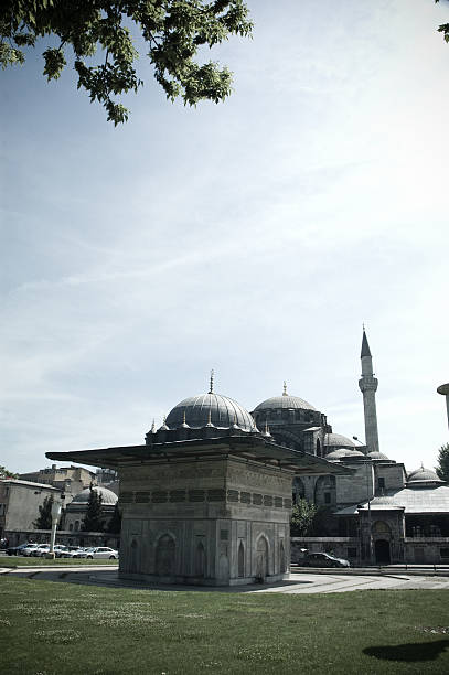 istock mosque and fountain in istanbul turkiye 182459623