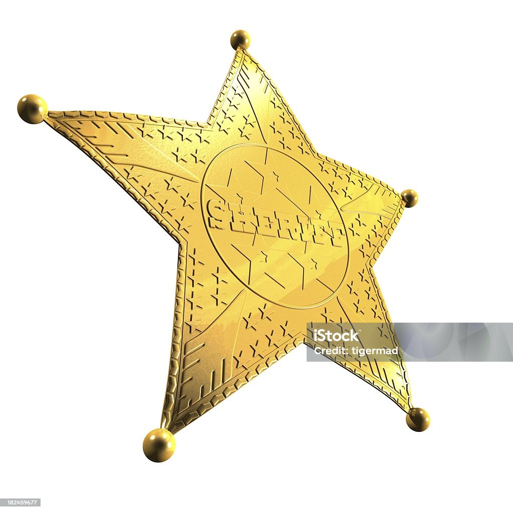 Sheriff badge de - Foto de stock de Afilado libre de derechos