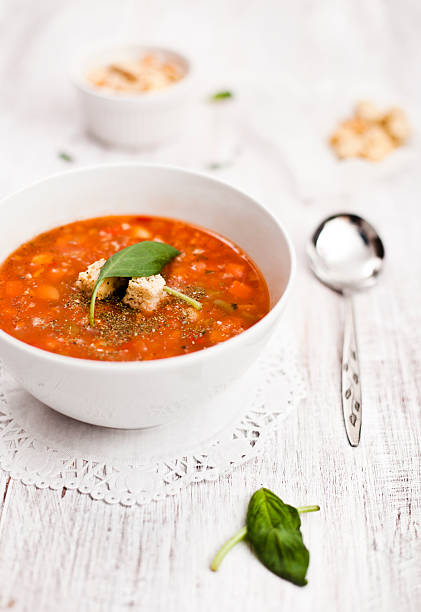 Minestrone Soup stock photo