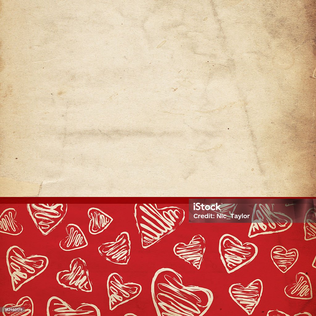 Valentine Background Paper - XXXL "Description:Image of an old, grungy piece of XXXL paper with a retro-looking valentine's pattern overlayed on top. Great valentine's backround file/design element. See more quality images like this one in my portfolio.While you're here, why not leave a rating for this file and for some of the other work in my portfolio" Backgrounds Stock Photo