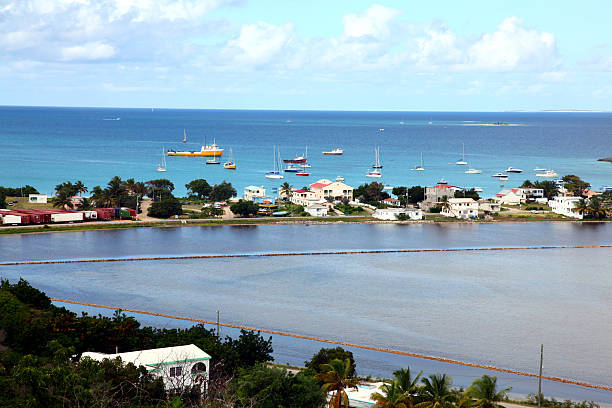 Sandy Ground Anguilla stock photo