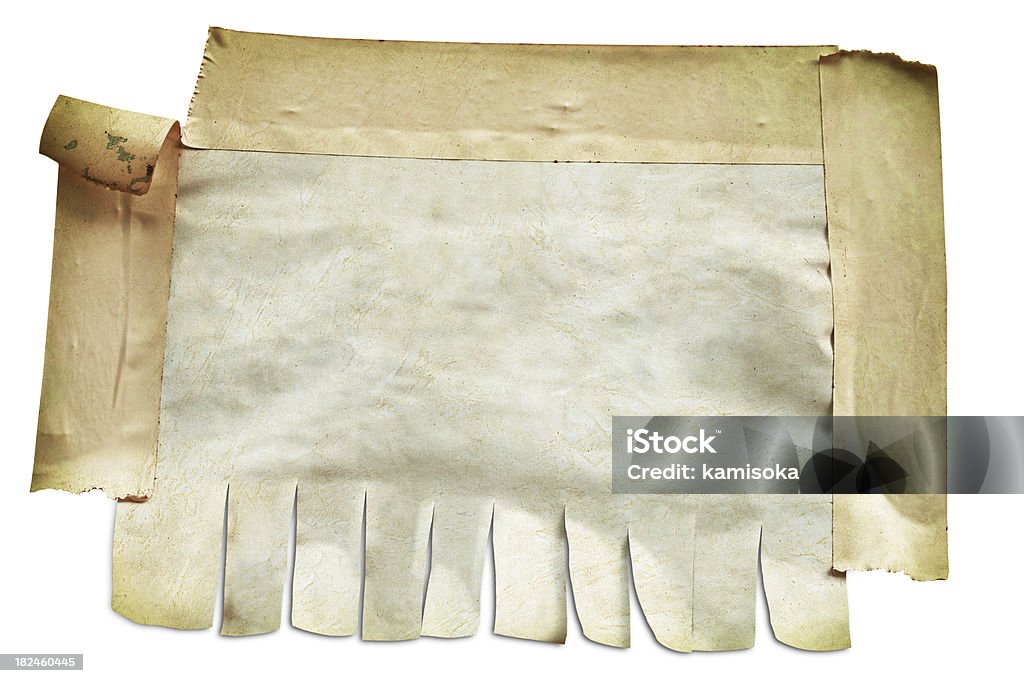 Nota de papel velho em branco com fita mascaramento - Foto de stock de Acabado royalty-free