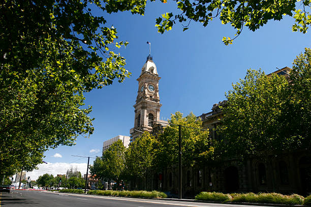 Town Hall Clock stock photo