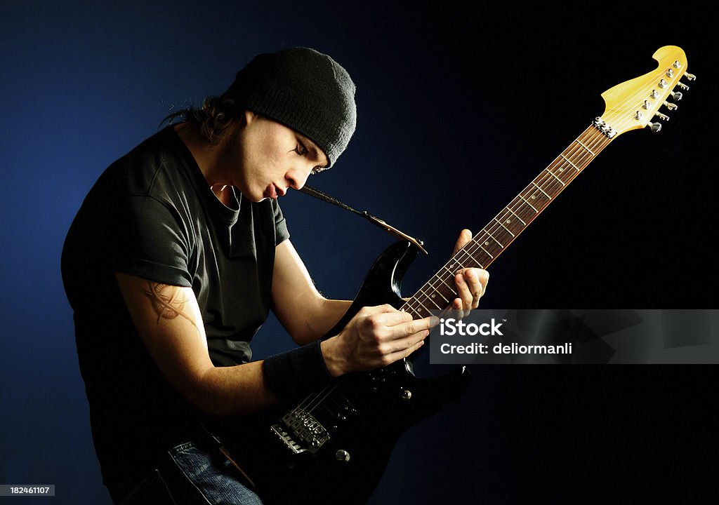 Guitar Player - Foto de stock de Guitarra eléctrica libre de derechos